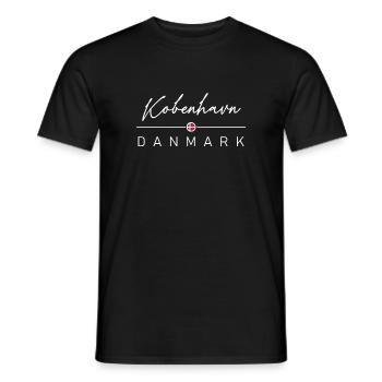 Dänemark - Kobenhavn - Danmark - Denmark - Men's T-Shirt - black - Front - AI Model Male 178 light (178cm)