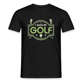 I Suck At Golf Golfer Amateur - Männer T-Shirt - Schwarz - Vorne - AI Model Male 178 light (178cm)