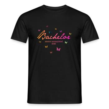 Bachelier '25 - Mission accomplie - T-shirt homme - noir - Devant - AI Model Male 178 light (178cm)