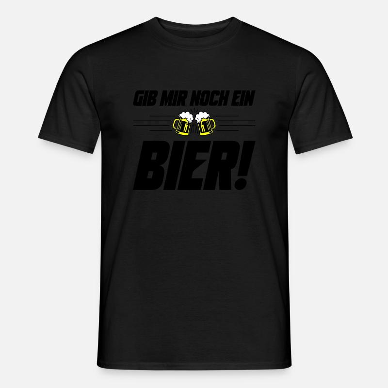 Noch ein Bier Spruch - Männer T-Shirt - Schwarz