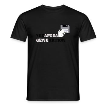 amiga_generation - Männer T-Shirt - Schwarz - Vorne - AI Model Male 178 light (178cm)