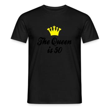 50 - Männer T-Shirt - Schwarz - Vorne - AI Model Male 178 light (178cm)