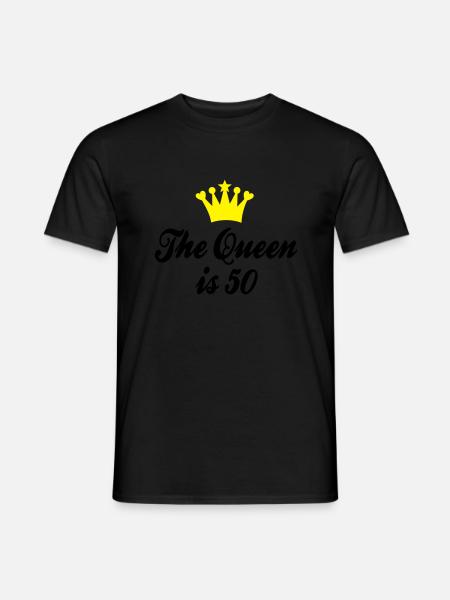 50 - Männer T-Shirt - Schwarz