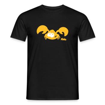 Crabe (2c) - T-shirt homme - noir - Devant - AI Model Male 178 light (178cm)