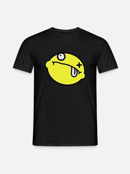 Dead Lemon Smiley - Men's T-Shirt - black