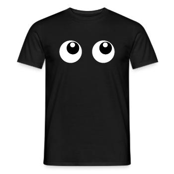 Eyes eyes eye eye - Men's T-Shirt - black - Front - AI Model Male 178 light (178cm)