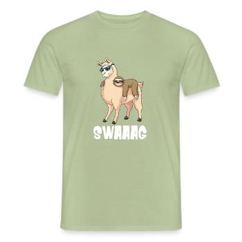 Swag Lustiges Geschenk - Männer T-Shirt - Sage - Vorne - AI Model Male 178 light (178cm)