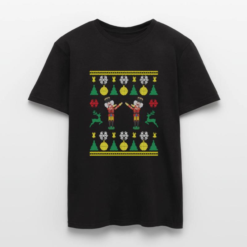 Dancing Nutcracker Dabbing Nutcracker Knittered Men’s T-shirt