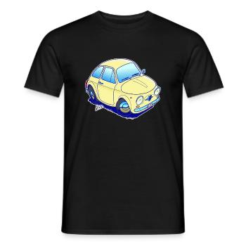 Cinquecento just the car - Men's T-Shirt - black - Front - AI Model Male 178 light (178cm)