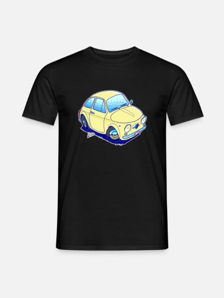 Cinquecento just the car - Men's T-Shirt - black
