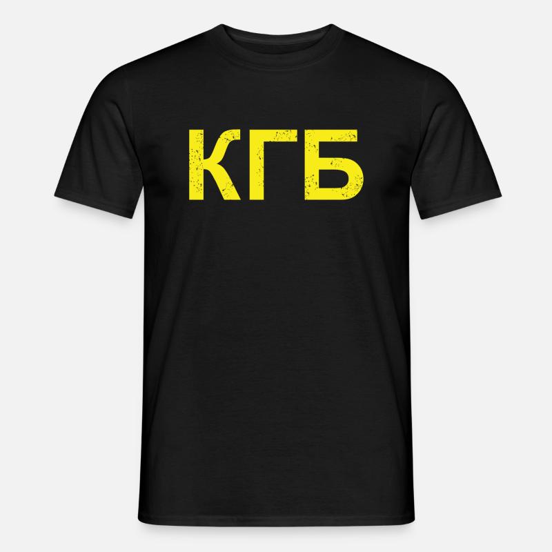 KGB - Männer T-Shirt - Schwarz