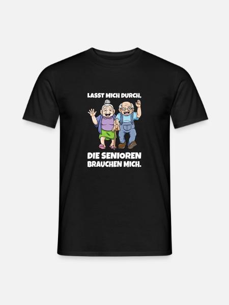 Altenpflege Pflegekraft Seniorenheim Altenpfleger - Männer T-Shirt - Schwarz