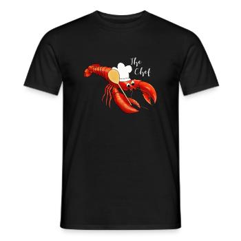 The Chef, Koch, Köchin, Hummer - Männer T-Shirt - Schwarz - Vorne - AI Model Male 178 light (178cm)