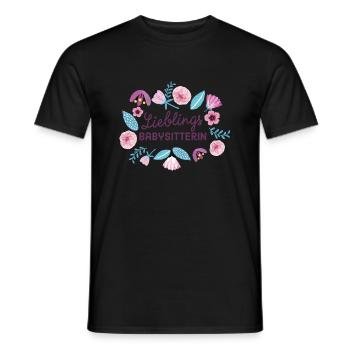 Lieblingsbabysitterin Geschenk für Babysitterin - Männer T-Shirt - Schwarz - Vorne - AI Model Male 178 light (178cm)