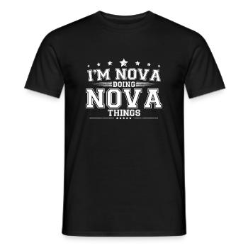 Nova - T-shirt homme - noir - Devant - AI Model Male 178 light (178cm)