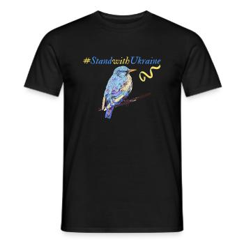 Stand with Ukraine Stay with Ukraine Support - Männer T-Shirt - Schwarz - Vorne - AI Model Male 178 light (178cm)