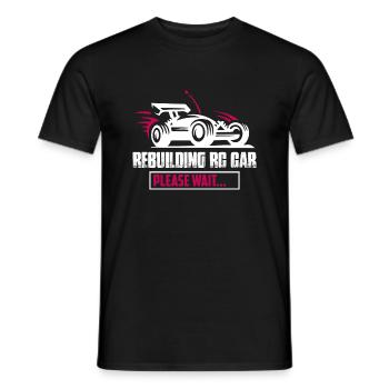 Rebuilding RC Car Please Wait... Model Car Remote - Men's T-Shirt - black - Front - AI Model Male 178 light (178cm)