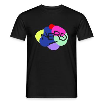 NERD - Männer T-Shirt - Schwarz - Vorne - AI Model Male 178 light (178cm)