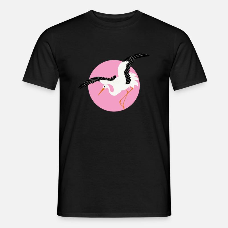 Vogel - Männer T-Shirt - Schwarz