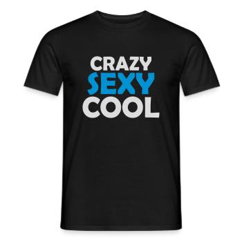 design cool sexy fou - T-shirt homme - noir - Devant - AI Model Male 178 light (178cm)