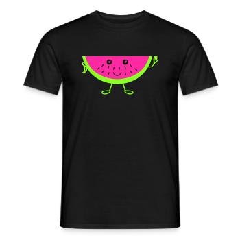 Melon - T-shirt homme - noir - Devant - AI Model Male 178 light (178cm)