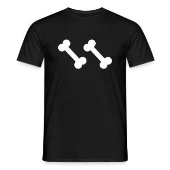 CHIEN CHAT ANIMAL DE COMPAGNIE - T-shirt homme - noir - Devant - AI Model Male 178 light (178cm)