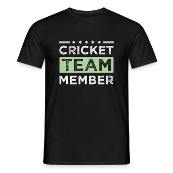 Cricket Team - Männer T-Shirt - Schwarz - Vorne - AI Model Male 178 light (178cm)