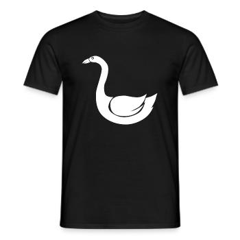 Croquis simple de dessin d'animaux sauvages en - T-shirt homme - noir - Devant - AI Model Male 178 light (178cm)