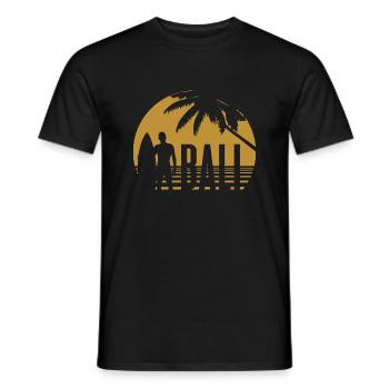 Bali Surfer - Männer T-Shirt - Schwarz - Vorne - AI Model Male 178 light (178cm)