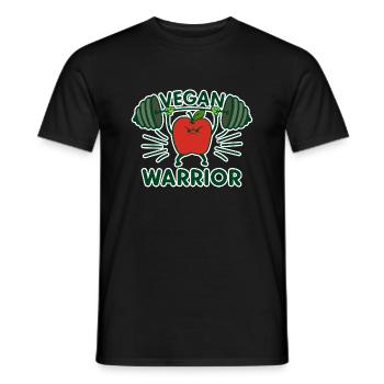 vegan citation humoristique - T-shirt homme - noir - Devant - AI Model Male 178 light (178cm)