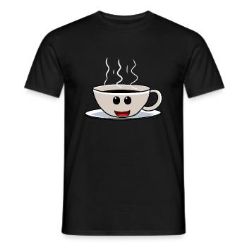 Good Morning Coffee Caféine Tasse à café conviviale - T-shirt homme - noir - Devant - AI Model Male 178 light (178cm)