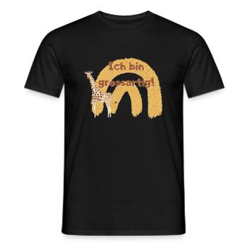 Affirmation für Kinder Giraffe Selbstvertrauen - Männer T-Shirt - Schwarz - Vorne - AI Model Male 178 light (178cm)