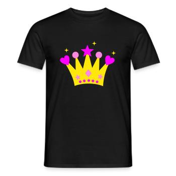 Couronne - T-shirt homme - noir - Devant - AI Model Male 178 light (178cm)