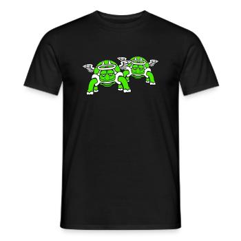 2 Turtle Team Angel Sky Halo Duo - Men's T-Shirt - black - Front - AI Model Male 178 light (178cm)