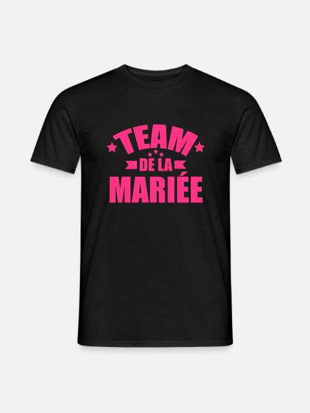 team de la mariée - T-shirt homme - noir