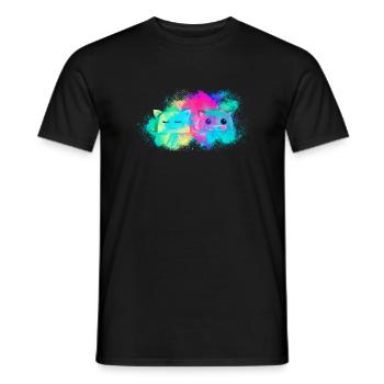 Bär Biest farbenfroh - Männer T-Shirt - Schwarz - Vorne - AI Model Male 178 light (178cm)