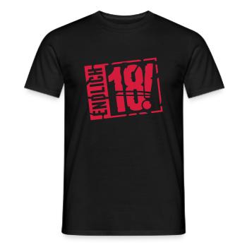 endlich_18_g1 - T-shirt homme - noir - Devant - AI Model Male 178 light (178cm)