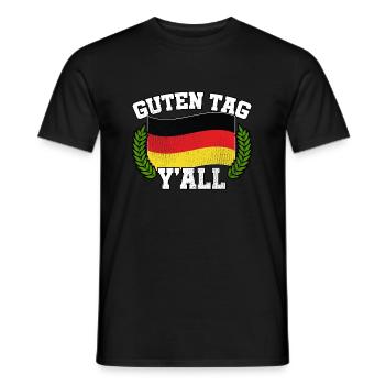 Good day Y'all - Men's T-Shirt - black - Front - AI Model Male 178 light (178cm)