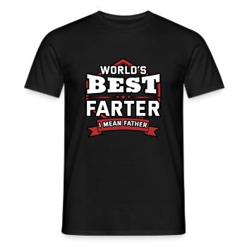 World’s Best Farter I Mean Father - T-shirt homme - noir - Devant - AI Model Male 178 light (178cm)