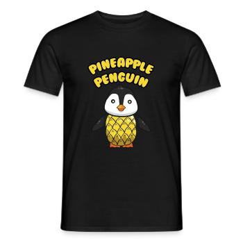 Manchot ananas - T-shirt homme - noir - Devant - AI Model Male 178 light (178cm)