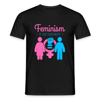 Feminism Is For Everybody - Männer T-Shirt - Schwarz - Vorne - AI Model Male 178 light (178cm)