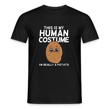 I'm Really A Potato - Männer T-Shirt - Schwarz - Vorne - AI Model Male 178 light (178cm)