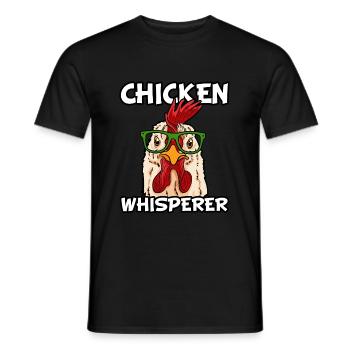Chicken Whisperer - Männer T-Shirt - Schwarz - Vorne - AI Model Male 178 light (178cm)