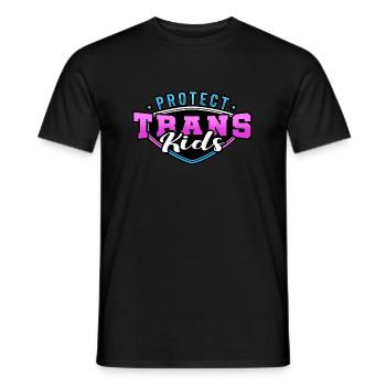 Proud Trans Kids - Männer T-Shirt - Schwarz - Vorne - AI Model Male 178 light (178cm)