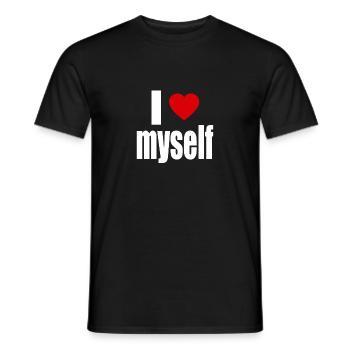 je m'aime - T-shirt homme - noir - Devant - AI Model Male 178 light (178cm)