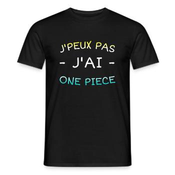 Je peux pas j'ai One Piece - T-shirt homme - noir - Devant - AI Model Male 178 light (178cm)