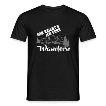 Je vais marcher - T-shirt homme - noir - Devant - AI Model Male 178 light (178cm)