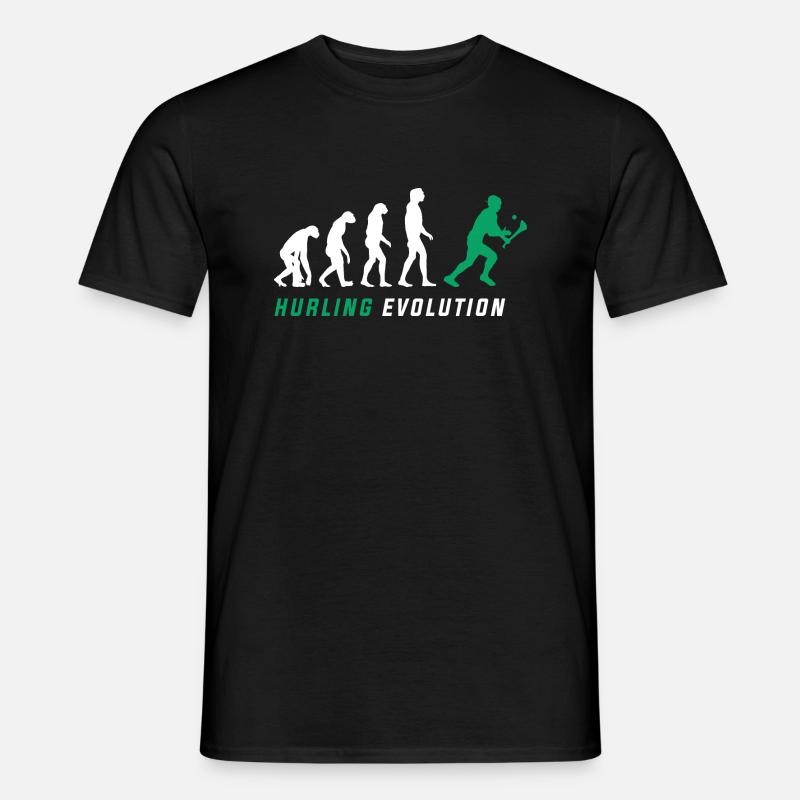 L’évolution du hurling - T-shirt homme - noir