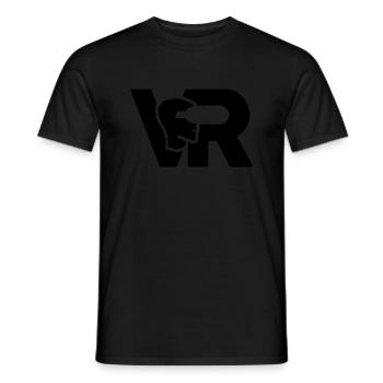 VR Virtual Reality - Men's T-Shirt - black - Front - AI Model Male 178 light (178cm)