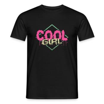 Cool Girl - Männer T-Shirt - Schwarz - Vorne - AI Model Male 178 light (178cm)